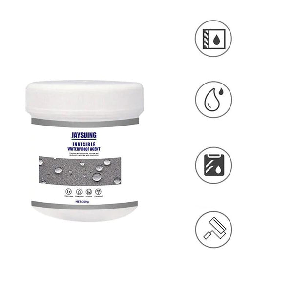 Jaysuing onzichtbare waterdichte agent, 300g pot. Ideaal voor waterdichting, vochtbescherming en lekpreventie. Geschikt voor diverse oppervlakken.