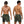 Twee mannen in groene sportshorts, voor- en achteraanzicht, tonen ademende stof en comfortabele pasvorm. Ideaal voor fitness en hardlopen.