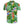 Heren Hawaii overhemd met kleurrijke bloemenprint, tropische bladeren, korte mouwen, knoopsluiting. Perfect voor zomerse strandmode.