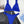 Blauwe bikini set met triangel top en hoge taille slip, geribbelde stof, trendy badmode, zomermode, strandkleding, dames zwemkleding.