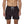 Zwarte zwembroek met rode chilipeperprint, herenmode, elastische tailleband, koordsluiting, zomerkleding, strandkleding.
