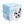 Montessori Busy Cube speelgoeddoos, 15,5x14x11,5 cm, educatief speelgoed voor kinderen, blauw-witte verpakking, meertalige instructies.