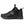 Zwarte leren sneaker met hoge enkel, sportief design en stevige zool. Perfect voor casual en outdoor activiteiten. Comfortabele en duurzame schoenen.