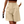 Beige damesbermuda met hoge taille, knoopsluiting en steekzakken. Perfect voor zomermode en casual outfits. Comfortabele en stijlvolle pasvorm.