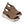 Bruine ademende sandalen met open teen en dikke witte zool, ideaal voor casual zomeroutfits. Comfortabele en modieuze dames schoenen.