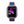 Roze en blauwe smartwatch met rechthoekig scherm, datum en tijdweergave. Ideaal voor kinderen, waterdicht en met GPS-functie.