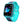 Blauwe smartwatch met rechthoekig scherm, hartslagmeter en weerweergave. Ideaal voor fitness en dagelijks gebruik. Modern design, hoge resolutie.