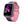 Roze en blauwe smartwatch met touchscreen, datumweergave en siliconen band. Ideaal voor kinderen, met kleurrijk ontwerp en gebruiksvriendelijke interface.