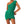 Groene asymmetrische jurk met één schouder, nauwsluitend ontwerp, geschikt voor avondkleding. Perfect voor modieuze zomeroutfits en feestjes.