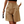Beige damesbermuda met hoge taille, knoopsluiting en steekzakken. Perfect voor zomerse casual outfits. Comfortabele en stijlvolle korte broek.