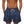 Donkerblauwe zwembroek met haaienprint, herenmode, strandkleding, zomerse stijl, comfortabele pasvorm, elastische tailleband, koordsluiting.