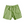 Groene linnen korte broek met elastische tailleband en trekkoord, twee voorzakken. Perfect voor zomerse casual outfits en strandkleding.