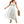 Vrouw in witte zomerjurk met kantdetails, draagt een rieten tas. Perfect voor strandmode en zomerse stijl. Elegante en luchtige outfit.