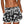 Dames sportshorts met zwart-wit bloemenprint, elastische tailleband en trekkoord, ideaal voor fitness en casual zomeroutfits.