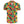 Heren Hawaii overhemd met kleurrijke tropische bladeren en bloemenprint, korte mouwen, knoopsluiting, ideaal voor zomerse casual outfits.
