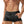 Zwarte strakke zwembroek voor heren, sportief design, met koordsluiting en zakken. Perfect voor strand en zwembad. Comfortabele pasvorm.