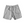 Grijze linnen korte broek met elastische tailleband en trekkoord, geschikt voor casual zomeroutfits. Comfortabele en ademende stof.