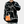 Zwarte trui met kattenprint, uniseks design, grafische katten in wit en oranje, casual streetwear, comfortabele pasvorm, trendy mode.