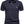 Donkerblauw poloshirt met opstaande kraag, korte mouwen en geborduurd logo. Stijlvol herenmode, casual kleding, hoogwaardige stof.