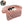 Roze pluche hondenmand met zwart-witte hond, antislip onderkant en ritssluiting. Comfortabele huisdierbedden, luxe hondenaccessoires.