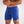 Blauwe sportshorts voor heren met trekkoord en ritszak, ideaal voor fitness en hardlopen. Comfortabele pasvorm, ademend materiaal.
