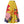 Gele maxi-rok met kleurrijke bloemenprint, waaronder roze en rode bloemen. Perfect voor zomermode en bohemian stijl. Vrouwelijke kleding.
