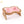 Houten hondenvoerbak met roze botvormige kom, verhoogd ontwerp voor comfortabel eten. Ideaal voor kleine tot middelgrote honden.