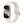 Witte smartwatch met siliconen band, rechthoekig scherm, datum- en tijdweergave, stappenteller. Modern design, geschikt voor fitness en dagelijks gebruik.