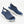 Blauwe sportieve sandalen met open teen en witte dikke zool, ademend mesh materiaal, ideaal voor zomerse casual outfits en wandelcomfort.