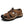 Bruine leren wandelsandaal voor heren met stevige zool, verstelbare vetersluiting en ademend ontwerp. Perfect voor outdoor activiteiten.