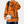 Oranje trui met cartoon kattenprint, unisex design, casual streetwear stijl, ideaal voor herfst en winter, comfortabele pasvorm, trendy mode.