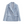 Lichtblauwe geruite damesblazer met dubbele knopenrij, elegante zakelijke jas, modieuze kleding voor dames, geschikt voor formele gelegenheden.