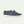 Donkerblauwe suède loafers voor heren met witte zool, stijlvolle instappers, casual en formele schoenen, comfortabele pasvorm, modieus design.