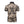 Zwarte polo met beige tropische bladerenprint, korte mouwen en kraag. Stijlvolle herenkleding, perfect voor casual en zomerse outfits.