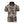 Zwarte herenpolo met beige tropische bladerenprint, korte mouwen en kraag. Perfect voor casual zomeroutfits. Hoogwaardige katoenen stof.