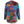 Kleurrijke patchwork damesblouse met lange mouwen, bohemien stijl, levendige patronen, etnische motieven, casual mode, unieke kleding.