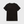 Zwarte T-shirt achterkant, uniseks, korte mouwen, casual stijl, effen kleur, katoenmix, geschikt voor dagelijks gebruik, modieuze basic top.