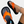 Oranje dames sandalen met zwarte zool, minimalistisch design, zomerschoeisel, comfortabele pasvorm, trendy modeaccessoire, enkelarmband.