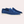 Donkerblauwe suède loafers met witte zool, stijlvolle herenschoenen, casual en formele mode, comfortabele pasvorm, luxe uitstraling.
