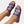 Blauwe dames sandalen met leren bandjes en gesp, gedragen aan voeten met zilveren enkelbandje. Trendy zomerschoeisel voor casual outfits.