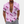 Roze herenoverhemd met palmbomenprint, korte mouwen en open kraag. Perfect voor zomerse casual outfits en strandmode.