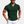 Groene ribgebreide polo voor heren, gedragen door een man met zonnebril en smartwatch, gecombineerd met witte shorts. Stijlvolle zomermode.