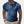 Blauwe herenpolo met korte mouwen en abstract patroon, gemaakt van ademende stof. Perfect voor casual en formele gelegenheden.