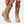 Bruine suède cowboylaarzen met perforaties, lage hak en puntige neus. Trendy dameslaarzen voor casual en modieuze outfits.