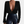Zwarte damesblouse met diepe V-hals en lange mouwen, gecombineerd met glanzende zwarte leren broek. Elegante en modieuze outfit voor avondkleding.