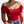 Rode off-shoulder top met korte mouwen en strikdetails, gedragen door model. Perfect voor zomermode, casual en elegante stijl.