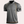 Grijze sportpolo met korte mouwen, gele stiksels en gestreept patroon op de mouw. Ideaal voor herenmode, sportkleding en casual outfits.