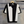 Zwart-wit gestreept poloshirt, korte mouwen, op houten hanger tegen grijze muur. Modieuze herenkleding, casual stijl, contrast design.