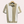 Beige en witte gestreepte polo, korte mouwen, op houten hanger. Moderne herenkleding, casual stijl, hoogwaardige stof.