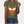 Donkergroen T-shirt met korsetprint, korte mouwen, ronde hals. Casual damesmode, trendy streetwear, perfect voor dagelijks gebruik.